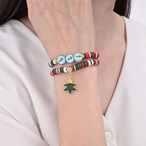 10pcs Beaded Bracelets for Teen Girls, Friendship Bracelets, Girl's Bracelets, Bracelets for Women, Beads Preppy Bracelets, Beach Bracelets for Women in Saudi Arabia