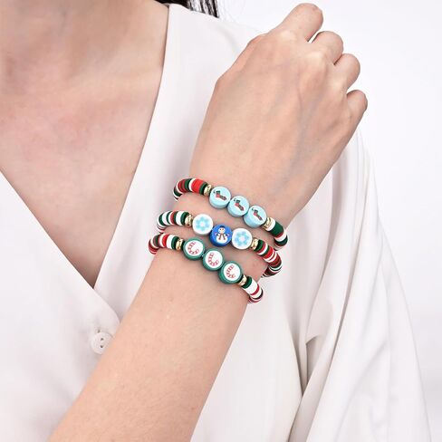 10pcs Beaded Bracelets for Teen Girls, Friendship Bracelets, Girl's Bracelets, Bracelets for Women, Beads Preppy Bracelets, Beach Bracelets for Women in Saudi Arabia