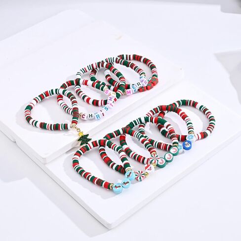 10pcs Beaded Bracelets for Teen Girls, Friendship Bracelets, Girl's Bracelets, Bracelets for Women, Beads Preppy Bracelets, Beach Bracelets for Women in Saudi Arabia