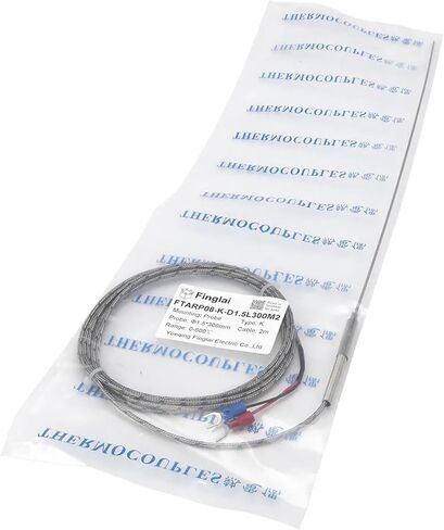 FTARP08 K J T نوع 2 متر كابل فحص معدني 300 مللي متر مسبار مرن مغمد مستشعر درجة الحرارة الحرارية (قطر J 1.5 مللي متر) in Saudi Arabia