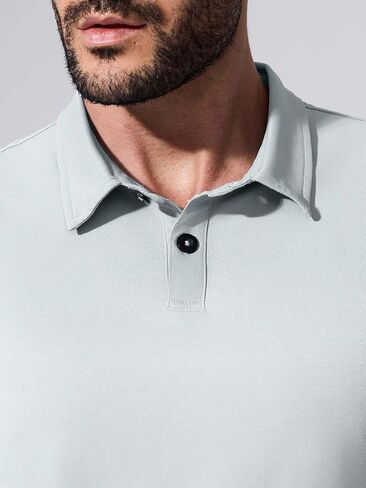 BRXL Golf Polo Shirts for Men Stretchy Quick Dry Breathable Moisture Wicking Lightweight Athletic Sport Workout Gym in Kuwait