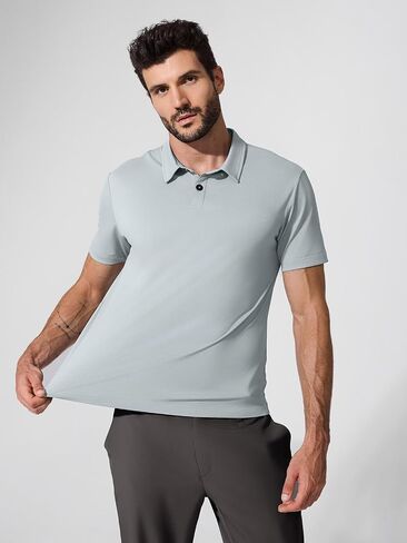 BRXL Golf Polo Shirts for Men Stretchy Quick Dry Breathable Moisture Wicking Lightweight Athletic Sport Workout Gym in Kuwait