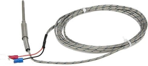 FTARP08 K J Type 2m Metal screening Cable 50mm Flexible Probe sheathed thermocouple Temperature Sensor WRNK-191(K 2mm Diameter) in Saudi Arabia