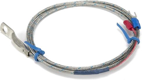 FTARR02 K E Type 1m Metal screening Cable 4mm 5mm 6mm Diameter Hole Ring Head thermocouple Temperature Sensor(E 6mm Hole) in Saudi Arabia