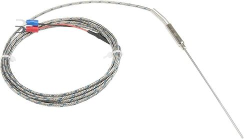 FTARP08 K J Type 2m Metal screening Cable 100mm Flexible Probe sheathed thermocouple Temperature Sensor Diameter 1.5mm 3mm(K 1.5mm Diameter) in Saudi Arabia