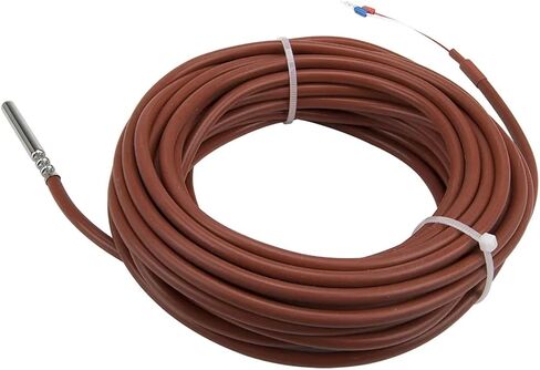 FTARP03 NTC 10m Silica Gel Cable Stainless Steel Waterproof Probe 10K Resistance RTD Temperature Sensor(3435 B 6x50mm Probe) in Saudi Arabia
