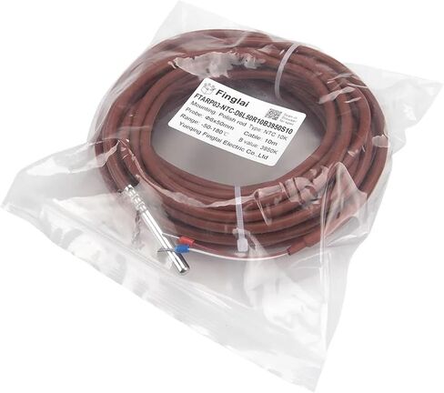 FTARP03 NTC 10m Silica Gel Cable Stainless Steel Waterproof Probe 10K Resistance RTD Temperature Sensor(3435 B 6x50mm Probe) in Saudi Arabia