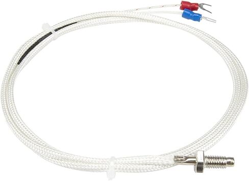 FTARB01 K Type M6 M8 M10 Bolt Head 1m fibreglass Braided Cabel Screw thermocouple Temperature Sensor(K M6 Thread) in Saudi Arabia