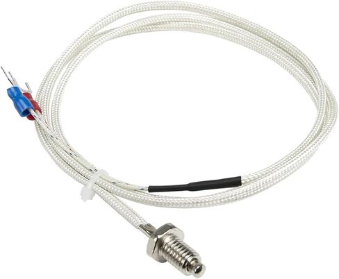 FTARB01 K Type M6 M8 M10 Bolt Head 1m fibreglass Braided Cabel Screw thermocouple Temperature Sensor(K M6 Thread) in Saudi Arabia