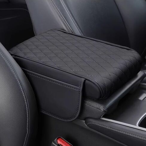 وسادة مسند ذراع السيارة لسيارة BMW X3 G01 F25 E83 2003-2019 2020 2021 2022 2023 2024 مسند ذراع جلدي لوحدة التحكم المركزية وسادة وسادة عالمية لمسند الذراع، بيج، عادي in Kuwait