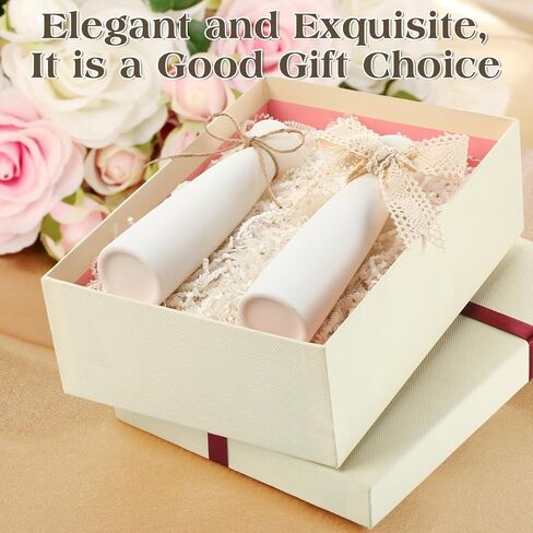 12 Pcs Ceramic White Vases for Home Decor with Cotton lace and Rope 7.09 inch Tall Vases for Centerpieces Modern Floral Vase Wedding Party Event Home Office Decoration in Saudi Arabia