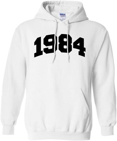 TeesAndTankYou 1984 College Style Hoodie Sweatshirt Unisex in Saudi Arabia