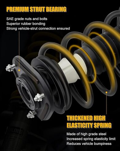 ASAPE Front&Rear Complete Strut Coil and Spring Assembly Fits for 2003-2008 for Toyota for Corolla 1.8L, Struts Shocks Kit Replace 172115 in Saudi Arabia