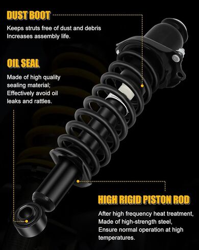 ASAPE Front&Rear Complete Strut Coil and Spring Assembly Fits for 2003-2008 for Toyota for Corolla 1.8L, Struts Shocks Kit Replace 172115 in Saudi Arabia