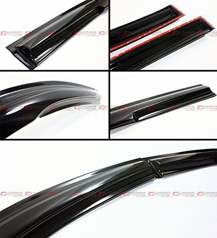 حاجب نافذة الدخان المطر/ظل الشمس مع شريط متوافق مع 2006-2011 8TH Gen 4 Door Civic Sedan in Kuwait