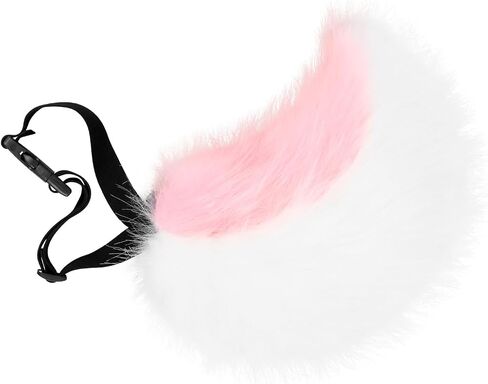 HAOAN Faux Fur Furry Animal Bunny Tail Plush for Halloween Easter Party Cosplay Costume Accessories in Saudi Arabia