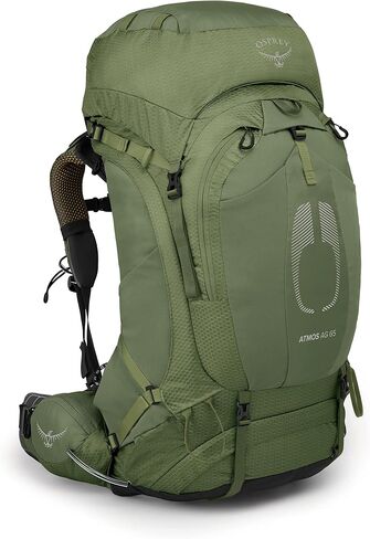 حقيبة الظهر Osprey Atmos AG 65L للرجال ووجبة الظهر Mountain House 2-Serving Breakfast Skillet Backpacking in Saudi Arabia