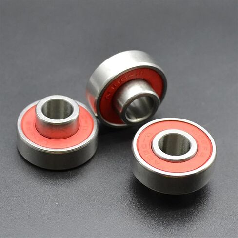 8Pcs 608 RS Bearing 8x22x7 mm ABEC-11 Integrated Spacer Bearing 608 Skateboard Longboard Bearing Bearing(8Pcs ABEC-11 Red) in Saudi Arabia