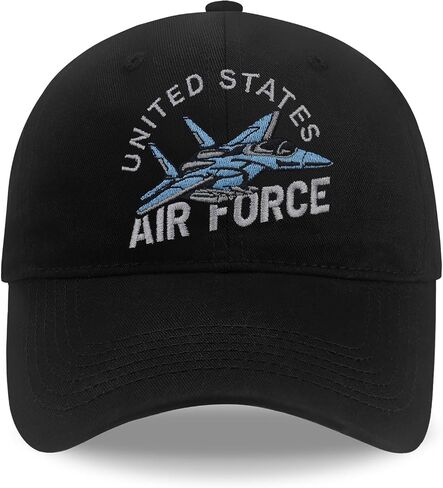 U.S. Air Force Hats for Men Women Adjustable Size Baseball Cap, Air Force Gifts Black in Kuwait