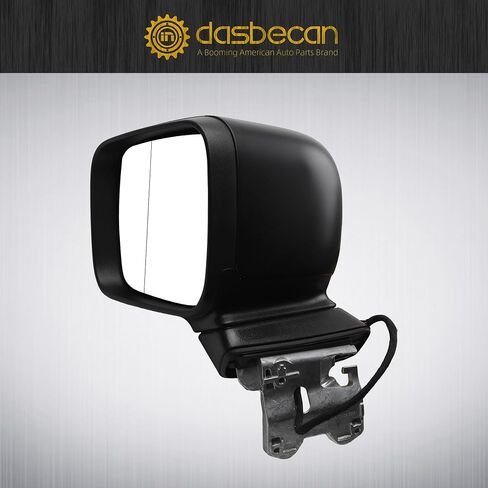 مرآة باب جانبية للركاب من Dasbecan متوافقة مع 2015-2023 Jeep Renegade ساخنة يدويًا قابلة للطي ومستشعر درجة الحرارة الزجاجي الأيمن تحل محل المرآة اليمنى # 5VY85LXHAA (5+2 دبابيس) in Kuwait