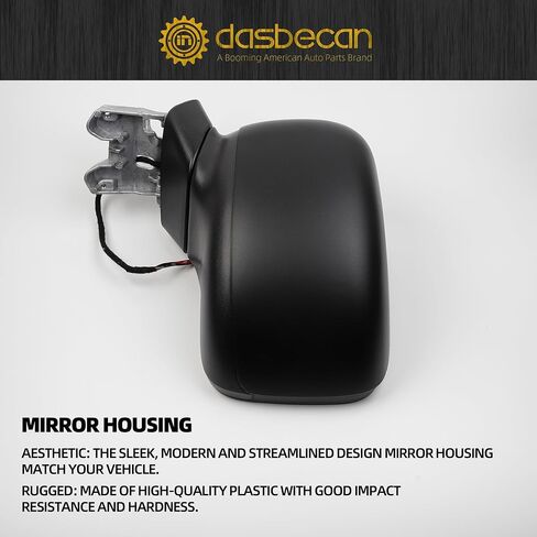 Dasbecan Passenger Side Door Mirror Compatible with 2015-2023 Jeep Renegade Heated Manual Fold Power Glass Temperature Sensor Right Mirror Replaces# 5VY85LXHAA (5+2Pins） in Saudi Arabia