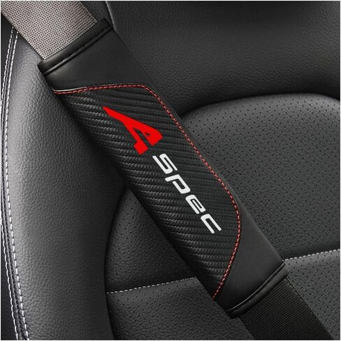 2Pcs Carbon Fiber Leather Seat Belt Cushions Shoulder Pad Soft for Honda CR-V Accessories,Car Seat Belt Pads Safety Belt Cover Pad (for CRV) in Saudi Arabia