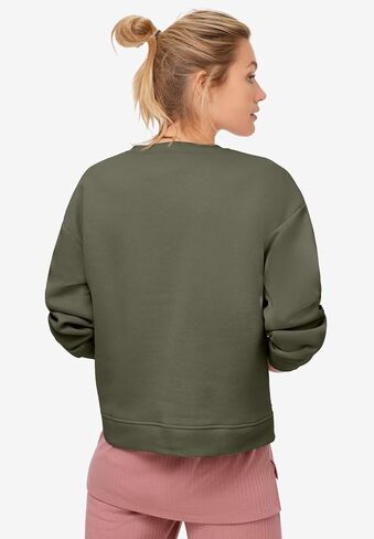 ellos Plus Size Boxy Fleece Sweatshirt in Saudi Arabia