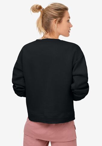 ellos Plus Size Boxy Fleece Sweatshirt in Saudi Arabia