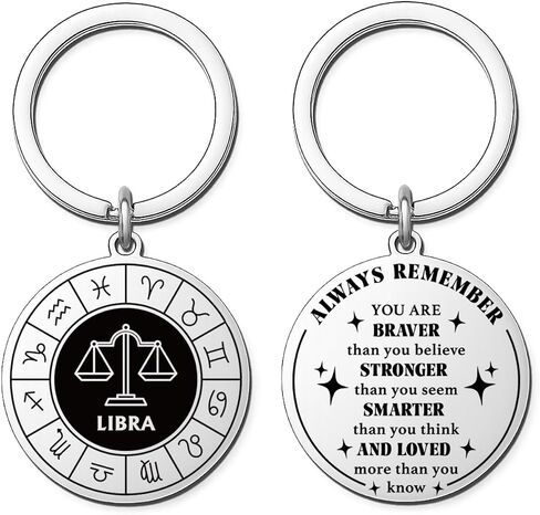 Zodiac Gifts for Men Women -12 Constellation Keychains - Zodiac Gift for All Signs in Saudi Arabia
