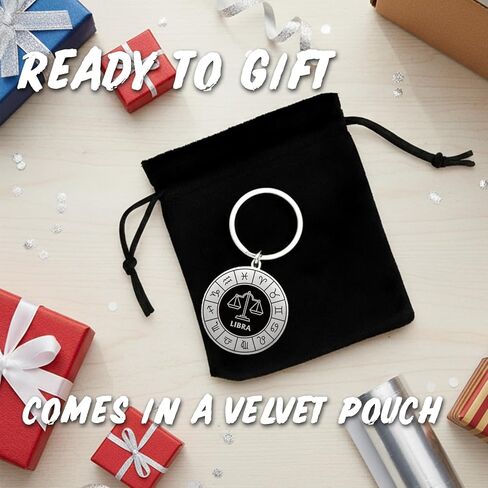 Zodiac Gifts for Men Women -12 Constellation Keychains - Zodiac Gift for All Signs in Saudi Arabia