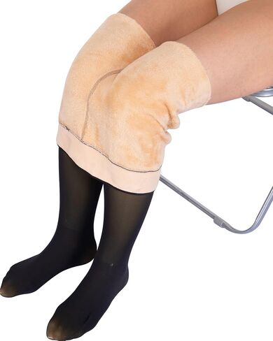 NORMOV Winter Warm Fleece Lined Leggings Women,Thick Thermal Velvet Tights in Kuwait
