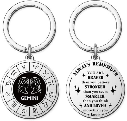Zodiac Gifts for Men Women -12 Constellation Keychains - Zodiac Gift for All Signs in Saudi Arabia
