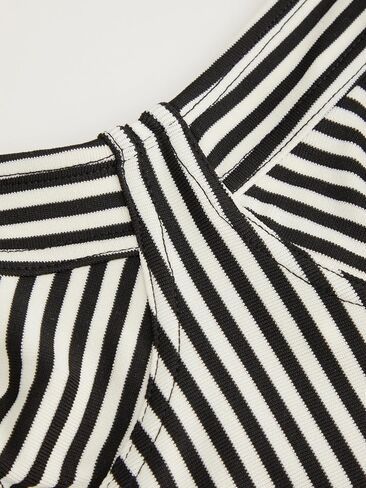 CIDER Y2K Striped Crop Top Sleeveless Camisole Going Out V Neck Slim Fit Woven Tank Top Daily Casual in Saudi Arabia