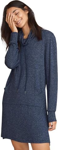 ellos Plus Size Funnel-Neck Lounge Sweatshirt Tunic in Saudi Arabia