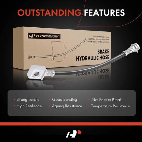 A-Premium Rear Driver and Passenger Brake Hydraulic Hose Compatible with Ford Models - E-450 Super Duty 2003 2004 2005 2006 2007 - Replace# 6C2Z2267MR(Pack of 2) in Saudi Arabia