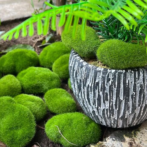 5Pcs Artificial Moss Rocks Green Moss Stones for Garden Crafting Simulation Crafts Foam Fake Rock DIY Landscape Decor 5x7cm in Saudi Arabia