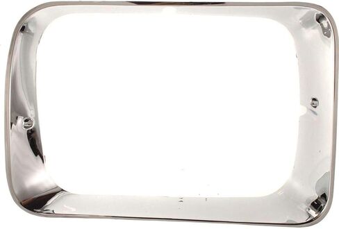 New Chrome Headlight Bezels Trim Set Direct Replacement for 1992-1993 Dodge D150 D250 D350 Truck W150 W250 W350 Ramcharger (Partslink Number CH2512118, CH2513118) in Saudi Arabia