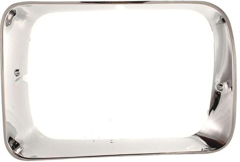 New Chrome Headlight Bezels Trim Set Direct Replacement for 1992-1993 Dodge D150 D250 D350 Truck W150 W250 W350 Ramcharger (Partslink Number CH2512118, CH2513118) in Saudi Arabia