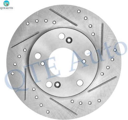 PM Auto Set of 4 Front 262mm-Rear 260mm Drilled Slotted Brake Disc Rotors For 2006-2011 Honda Civic in Saudi Arabia