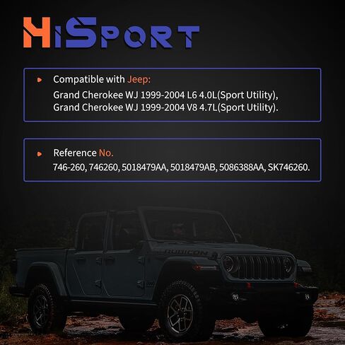 HiSport 746-260 Trunk Latch Tailgate Door Lock Actuator Compatible with Jeep Grand Cherokee 4.0L 4.7L 1999 2000 2001 2002 2003 2004 Replacement for 746260 5018479AA 5018479AB 5086388AA SK746260 in Saudi Arabia