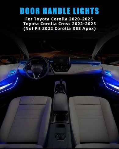 Blue LED Inner Door Handle Bowl Mood Light for 2018 2019 2020 2021 2022 2023 2024 Camry, Classy Interior Illumination, Decorative Interior Mood Lighting, 4PCS in Saudi Arabia