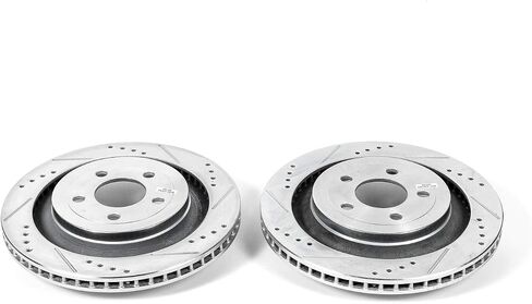 زوج دوار مشقوق ومثقوب للتطور الخلفي AR85160XPR من Power Stop لفورد موستانج 2015-2023 [نموذج محدد] in Saudi Arabia