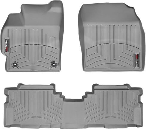 WeatherTech Custom Fit FloorLiners for Toyota Prius V - 1st & 2nd Row (44427-1-2), Black in Saudi Arabia