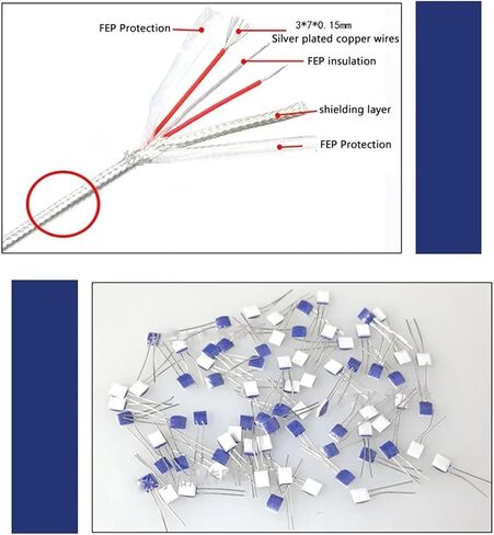 Stainless Steel PT100K Pasted Type Surface Measurement Patch Temperature Sensor 1-20m Shielded Cable 3 Wire Thermal Resistance(K-Type-Cable 10m) in Saudi Arabia