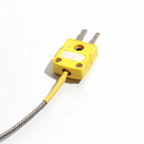 Furnace Temperature Sensor 6.5CM Clamp Thermocouple Tunnel Turnace K-Type Metal Shielded Wire/Niacinamide Wire 1-5M(Shielded Wire 1M) in Saudi Arabia