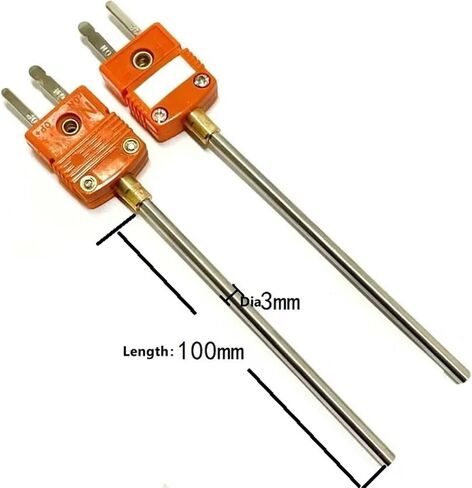 High Temperature Stainless Steel Type N Thermocouple Multi-Length Probe with Connector(D3 L300) in Saudi Arabia