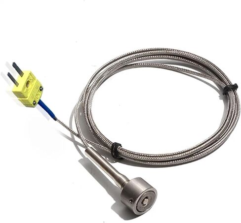 Magnetic Thermocouple Type K 0~450 °C Handheld Surface Temperature Sensor Dia 20mm Shielded Cable 1-6m with Miniature Connector(8m) in Saudi Arabia