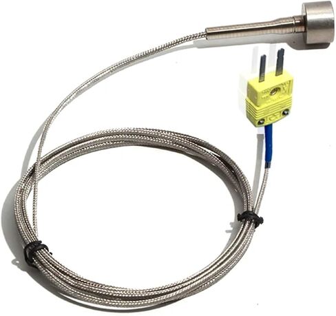 Magnetic Thermocouple Type K 0~450 °C Handheld Surface Temperature Sensor Dia 20mm Shielded Cable 1-6m with Miniature Connector(8m) in Saudi Arabia