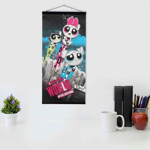 Powerpuff Girls Buttercup Big Menace Energy Hanging Wood Wall Decor - Fun Buttercup Sign for Home in Kuwait