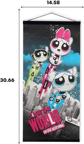 Powerpuff Girls Buttercup Big Menace Energy Hanging Wood Wall Decor - Fun Buttercup Sign for Home in Kuwait